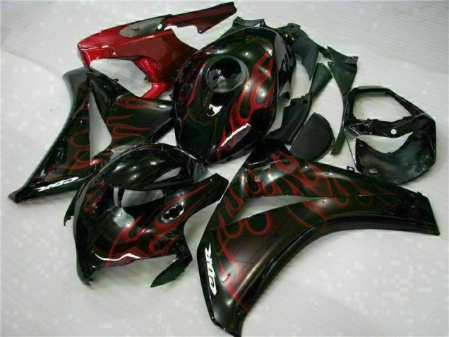 Custom 2008-2011 Red Flame Honda CBR1000RR Motorbike Fairing Kits Custom 2008-2011 Red Flame Honda CBR1000RR Motorbike Fairing Kits