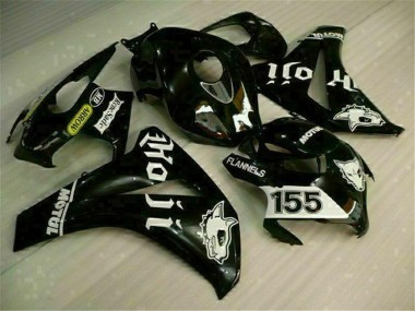 Custom 2008-2011 Black Honda CBR1000RR Motorcycle Replacement Fairings