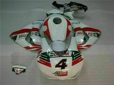 Custom 2008-2011 White Castrol 4 Honda CBR1000RR Motorcycle Fairing