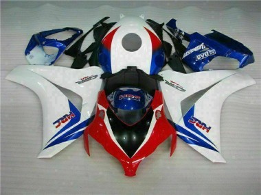 Custom 2008-2011 White Blue Honda CBR1000RR Bike Fairing & Plastics