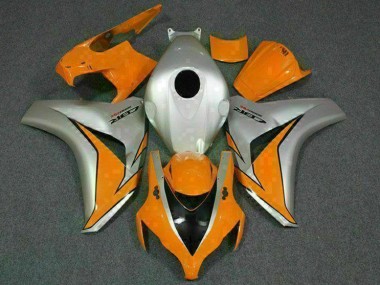 Custom 2008-2011 Orange Silver Honda CBR1000RR Motorcycle Bodywork