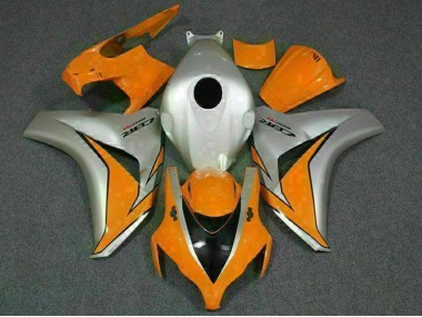 Custom 2008-2011 Orange Silver Honda CBR1000RR Motorcycle Bodywork