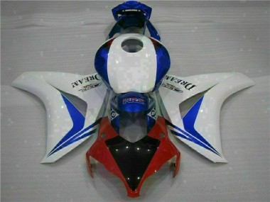 Aftermarket 2008-2011 White Blue Honda CBR1000RR Motorcycle Fairings Kits