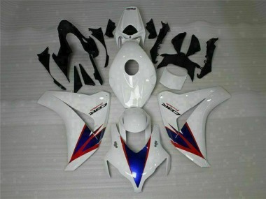 Custom 2008-2011 White Blue Red Honda CBR1000RR Motor Fairings