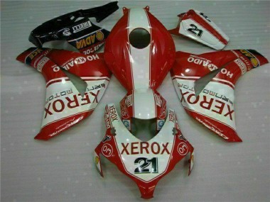 Aftermarket 2008-2011 Red Xerox 21 Honda CBR1000RR Motorcycle Fairings Kit