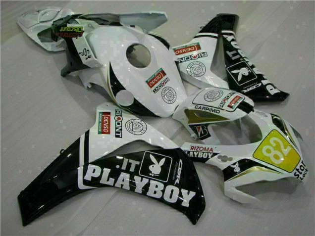 Custom 2008-2011 White Black Playboy Honda CBR1000RR Motorcylce Fairings & Bodywork Custom 2008-2011 White Black Playboy Honda CBR1000RR Motorcylce Fairings & Bodywork