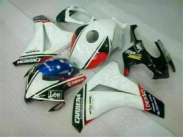 Custom 2008-2011 White Honda CBR1000RR Motorcycle Fairings & Plastics Custom 2008-2011 White Honda CBR1000RR Motorcycle Fairings & Plastics