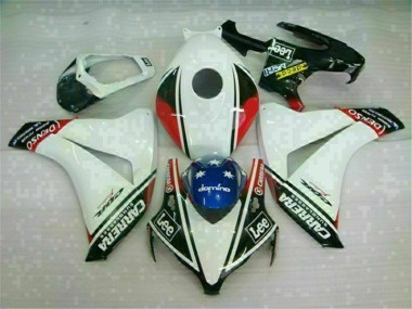 Custom 2008-2011 White Honda CBR1000RR Motorcycle Fairings & Plastics