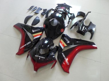 Custom 2008-2011 Black Red Mugen Honda CBR1000RR Motorcycle Fairings