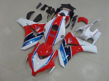 Aftermarket 2008-2011 Red White Blue HRC Honda CBR1000RR Motorcycle Fairing