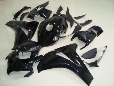 Custom 2008-2011 All Black with No Decals Honda CBR1000RR Motorcycle Fairing Kit