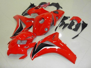 Custom 2008-2011 Red Black Silver Honda CBR1000RR Motorcycle Replacement Fairings