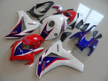 Custom 2008-2011 Red White Blue HRC Honda CBR1000RR Replacement Fairings