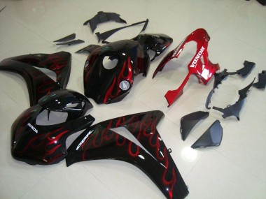 Custom 2008-2011 Red Flame Race Honda CBR1000RR Motorcycle Fairing Kit