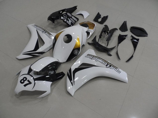 Custom 2008-2011 White and Black 87 Honda CBR1000RR Bike Fairings Custom 2008-2011 White and Black 87 Honda CBR1000RR Bike Fairings