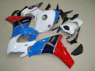 Aftermarket 2008-2011 White Blue Red Honda CBR1000RR Motorcyle Fairings