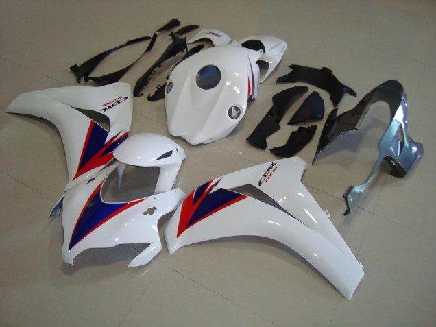 Custom 2008-2011 White Blue OEM Style Honda CBR1000RR Replacement Fairings Custom 2008-2011 White Blue OEM Style Honda CBR1000RR Replacement Fairings