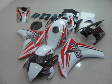 Custom 2008-2011 White Red Rsd Honda CBR1000RR Motorcycle Fairing Kit