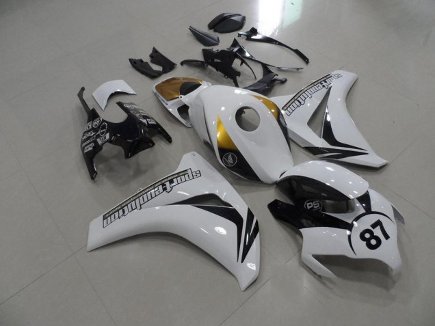 Custom 2008-2011 Black and White and Gold Honda CBR1000RR Bike Fairings Custom 2008-2011 Black and White and Gold Honda CBR1000RR Bike Fairings