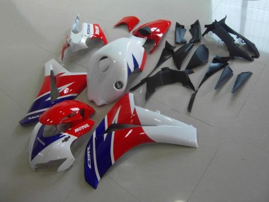 Custom 2008-2011 Red White Blue Motul Honda CBR1000RR Replacement Motorcycle Fairings