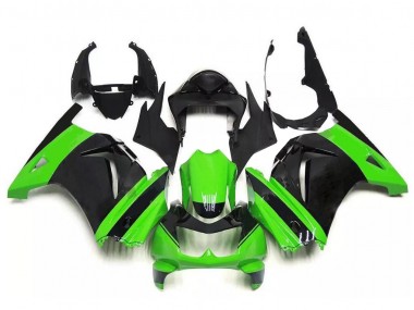 Custom 2008-2012 Green Black Kawasaki EX250 Bike Fairings