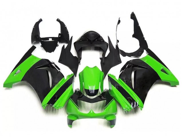 Custom 2008-2012 Green Black Kawasaki EX250 Bike Fairings Custom 2008-2012 Green Black Kawasaki EX250 Bike Fairings