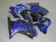 Custom 2008-2012 Black Blue Kawasaki EX250 Bike Fairing Kit