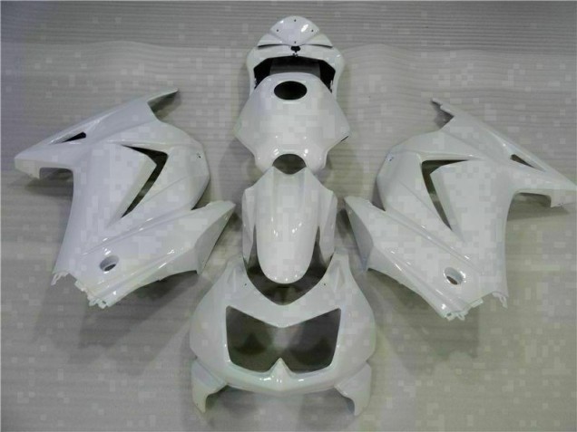 Custom 2008-2012 White Kawasaki EX250 Motorcycle Replacement Fairings Custom 2008-2012 White Kawasaki EX250 Motorcycle Replacement Fairings