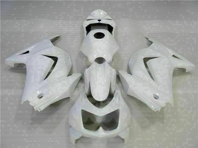 Custom 2008-2012 White Kawasaki EX250 Motorcycle Replacement Fairings Custom 2008-2012 White Kawasaki EX250 Motorcycle Replacement Fairings