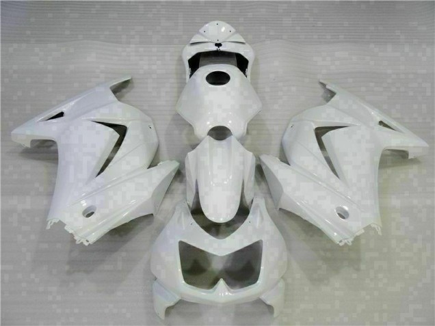 Aftermarket 2008-2012 White Kawasaki EX250 Motorcycle Replacement Fairings