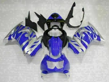 Custom 2008-2012 Black Blue Kawasaki EX250 Replacement Fairings