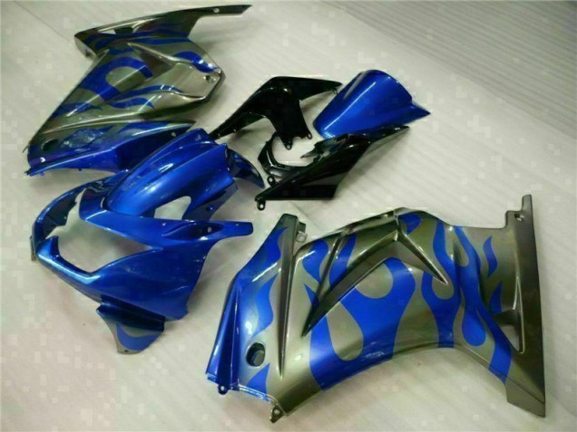 Custom 2008-2012 Blue Kawasaki EX250 Motor Fairings Custom 2008-2012 Blue Kawasaki EX250 Motor Fairings