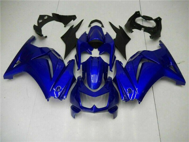 Custom 2008-2012 Glossy Blue Kawasaki EX250 Motorcycle Fairings Kit Custom 2008-2012 Glossy Blue Kawasaki EX250 Motorcycle Fairings Kit