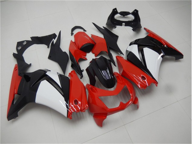Custom 2008-2012 Red Black White Kawasaki EX250 Motorcycle Fairings