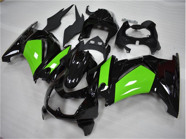 Custom 2008-2012 Black Green Kawasaki EX250 Motorcycle Fairing Custom 2008-2012 Black Green Kawasaki EX250 Motorcycle Fairing