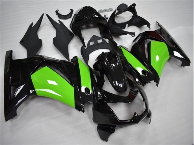 Custom 2008-2012 Black Green Kawasaki EX250 Motorcycle Fairing Custom 2008-2012 Black Green Kawasaki EX250 Motorcycle Fairing