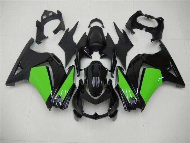 Custom 2008-2012 Black Green Kawasaki EX250 Motorcycle Fairing Custom 2008-2012 Black Green Kawasaki EX250 Motorcycle Fairing
