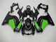 Custom 2008-2012 Black Green Kawasaki EX250 Motorcycle Fairing Custom 2008-2012 Black Green Kawasaki EX250 Motorcycle Fairing