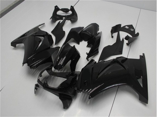 Custom 2008-2012 Glossy Black Kawasaki EX250 Motorcycle Fairing Kits