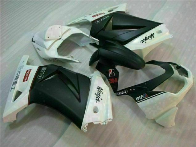 Custom 2008-2012 White Black Ninja 3M Kawasaki EX250 Motorcycle Fairings Custom 2008-2012 White Black Ninja 3M Kawasaki EX250 Motorcycle Fairings