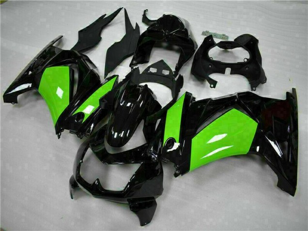 Custom 2008-2012 Black Green Kawasaki EX250 Motorbike Fairings Custom 2008-2012 Black Green Kawasaki EX250 Motorbike Fairings
