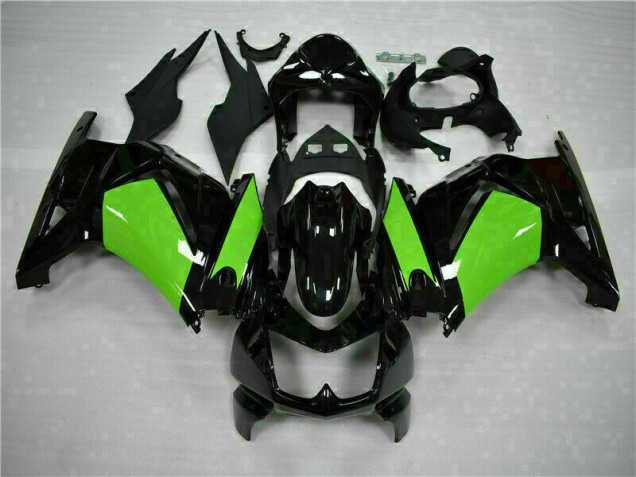 Custom 2008-2012 Black Green Kawasaki EX250 Motorbike Fairings Custom 2008-2012 Black Green Kawasaki EX250 Motorbike Fairings