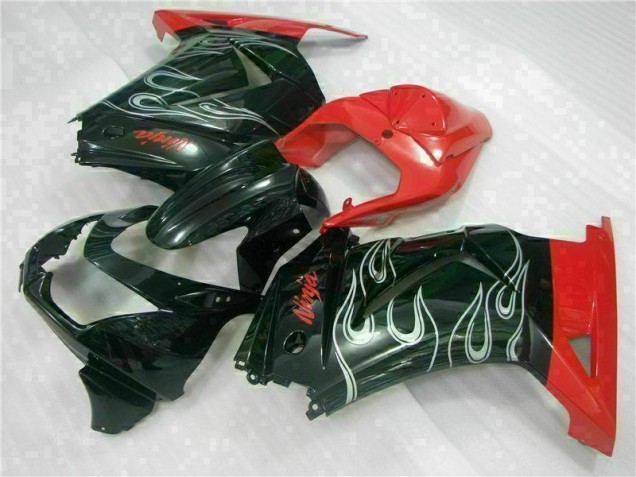 Custom 2008-2012 Black Red Ninja Kawasaki EX250 Motorcycle Fairing