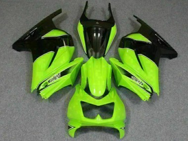 Custom 2008-2012 Green Black Ninja Kawasaki EX250 Motor Bike Fairings