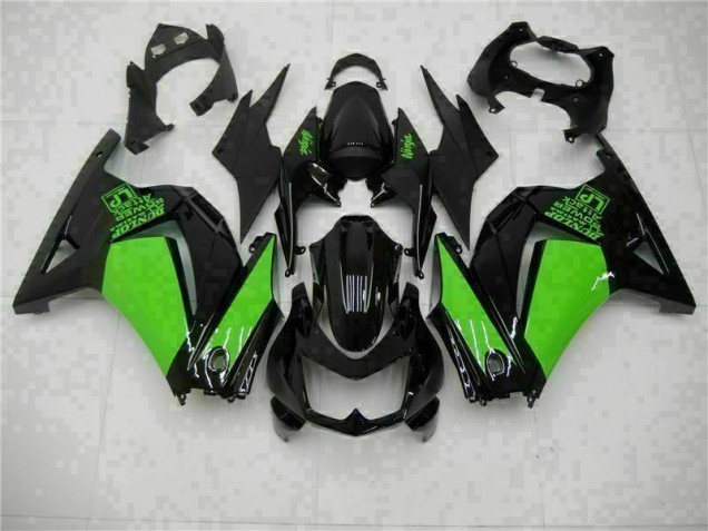 Custom 2008-2012 Black Green Ninja Kawasaki EX250 Motorcycle Bodywork Custom 2008-2012 Black Green Ninja Kawasaki EX250 Motorcycle Bodywork