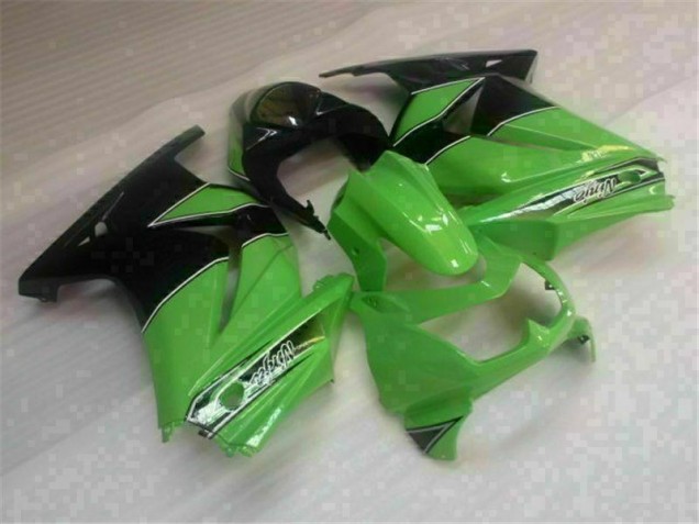 Custom 2008-2012 Green Black Kawasaki EX250 Motorbike Fairing Kits Custom 2008-2012 Green Black Kawasaki EX250 Motorbike Fairing Kits