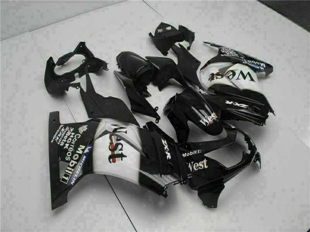 Custom 2008-2012 Black West Kawasaki EX250 Motorcycle Fairings Kits Custom 2008-2012 Black West Kawasaki EX250 Motorcycle Fairings Kits