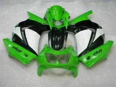 Aftermarket 2008-2012 Green Black Ninja Kawasaki EX250 Moto Fairings