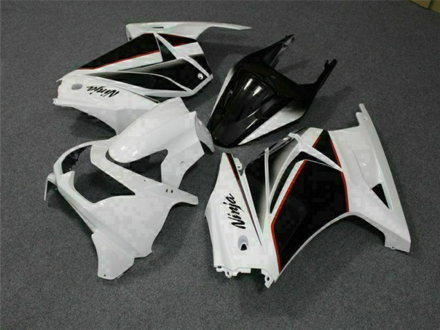 Custom 2008-2012 White Black Ninja Kawasaki EX250 Replacement Fairings Custom 2008-2012 White Black Ninja Kawasaki EX250 Replacement Fairings