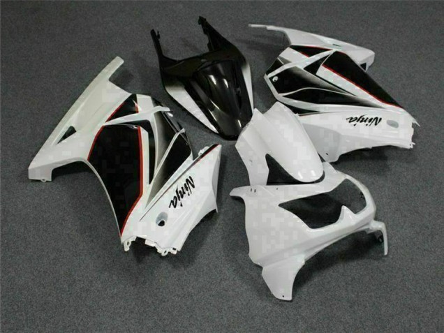 Custom 2008-2012 White Black Ninja Kawasaki EX250 Replacement Fairings Custom 2008-2012 White Black Ninja Kawasaki EX250 Replacement Fairings